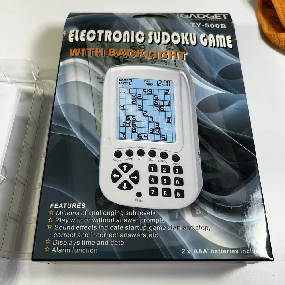 NEW‎ OPEN BOX iGadget Electronic Sudoku Game TY-500B Backlit Handheld Puzzle